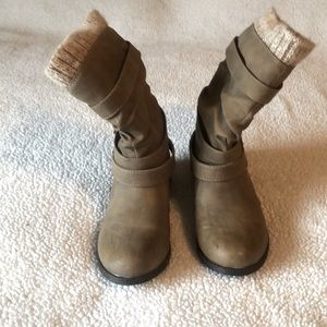 JustFab NAFISE Sweater Cuff Boot